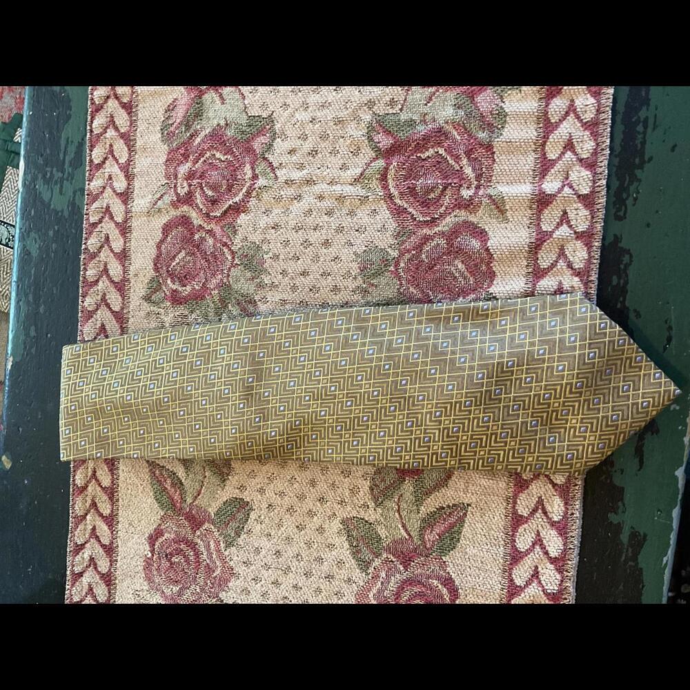 Luciano Barbera Vintage Tie - Geometric Pattern - Made in Italy